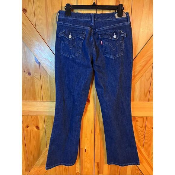 Levis 515 Boot Cut Jeans Womens Dark Wash Denim sz 10S 30x30 (2003) - Picture 4 of 8